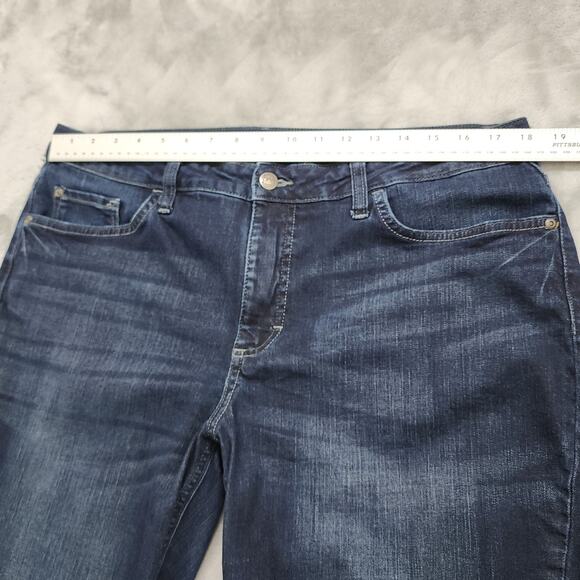 Lee Riders Jeans Womens‎ Size 18L Blue Dark Wash Mid Rise Skinny Jeans Stretch - Picture 8 of 12